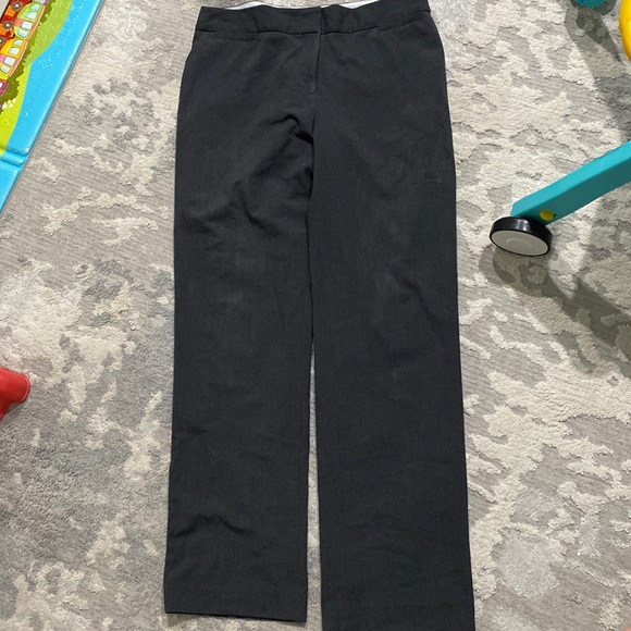 Liz Claiborne women’s dress pants size 10 characol gray straight leg - Picture 1 of 6
